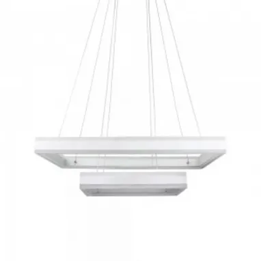 LED luster 115W 3000K kvadratni beli V-TAC
