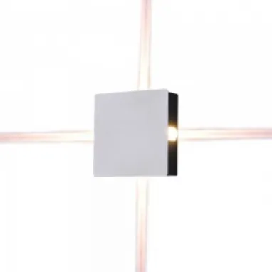 LED zidna svetiljka 4W 4000K IP65 kvadratna bela V-TAC