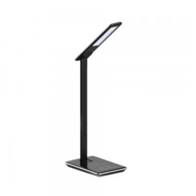 LED stona lampa sa bežičnim punjačem 5W 3u1 crna V-TAC