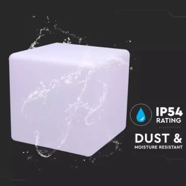 LED punjiva baštenska RGB svetiljka u obliku kocke IP54 V-TAC