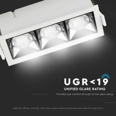 LED ugradna COB svetiljka 12W 2700K 12ÃÂ° V-TAC