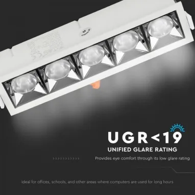 LED ugradna COB svetiljka 20W 2700K 12ÃÂ° V-TAC