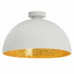 Plafonska svetiljka Crush BRILLIANT belo zlatne boje sa E27 grlom.