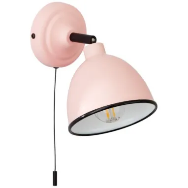 Zidna lampa Telio roze sa prekidačem BRILLIANT