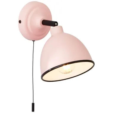 Zidna lampa Telio roze sa prekidačem BRILLIANT