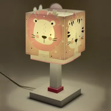 Dečija stona lampa Bebi Džungla roze DALBER