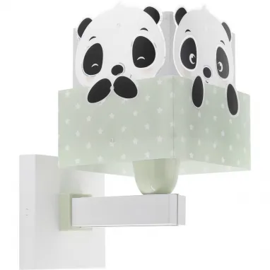 Dečija zidna lampa Panda zelena DALBER