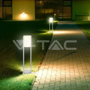 Baštenska stubna svetiljka bela 10W 6400K V-TAC