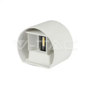 LED zidna svetiljka 6W 3000K IP65 okrugla bela V-TAC