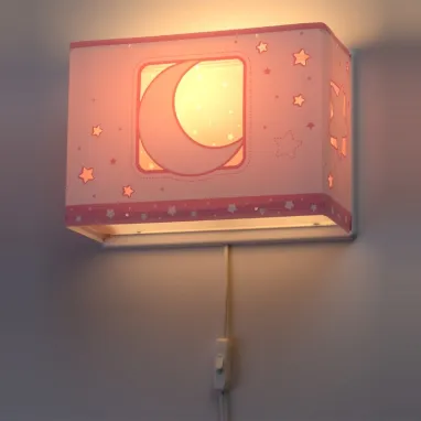 Dečija zidna lampa Moonlight roze DALBER