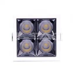 LED ugradna COB svetiljka aluminijumska 16W 2700K 38ÃÂ° V-TAC 
