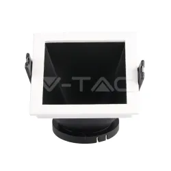 Ugradna rozetna belo-crna kvadratna V-TAC