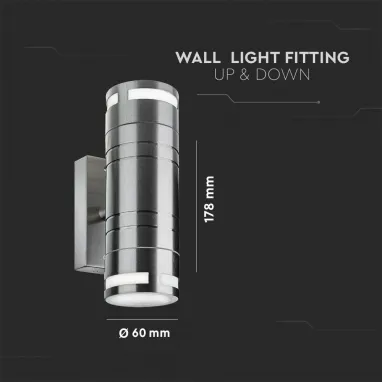 Zidna svetiljka u IP zaštiti 2xGU 10 V-TAC