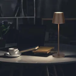 LED stona punjiva lampa boja rdje dimabilna sa bazom 2W 3000K IP54 V-TAC