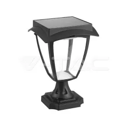 LED solarna baštenska stubna svetiljka crna V-TAC