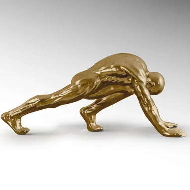 Dekorativna figura Asana zlatna SCHULLER