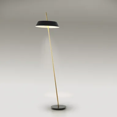 LED podna lampa Vertigo crna