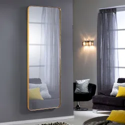 Zidno ogledalo Orio pravougaoni zlatno veće SCHULLER
