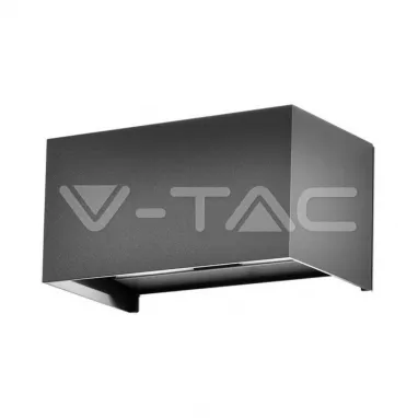 LED zidna svetiljka crna pravougaona 3000K u IP zaštiti V-TAC
