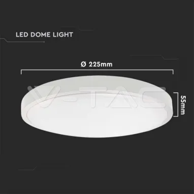 LED plafonjera u IP zaštiti beli obod 18W 3000K V-TAC