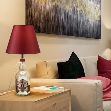 Set za pretvaranje flaša u lampu crveni SCHULLER