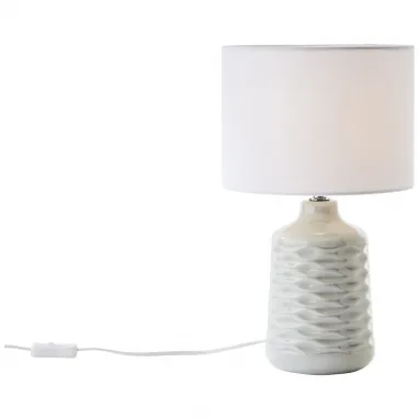 Stona lampa Ilysa sivo bela BRILLIANT