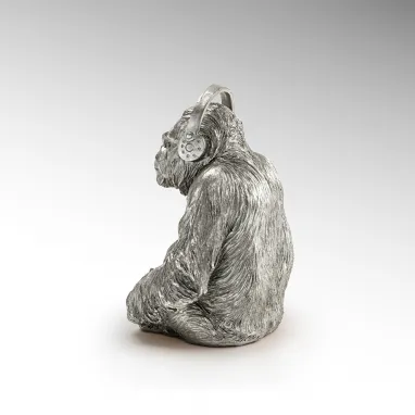 Dekorativna figura Orangutan music srebrni SCHULLER