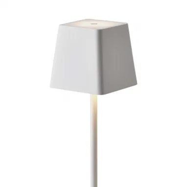 LED punjiva dimabilna stona lampa bela sa četvrtastim abažurom IP 54 V-TAC