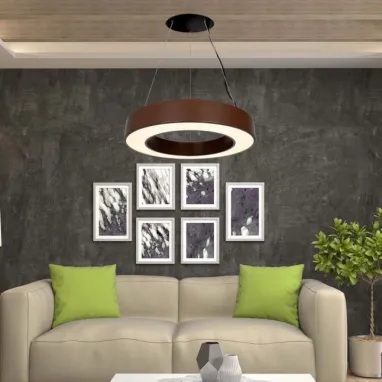 LED luster braon okrugli dimabilni V-TAC