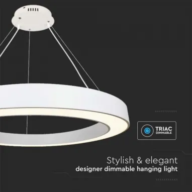 LED luster beli 1m okrugli dimabilni V-TAC
