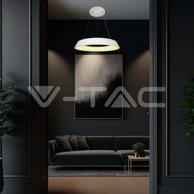 LED luster beli okrugli dimabilni 3000K V-TAC