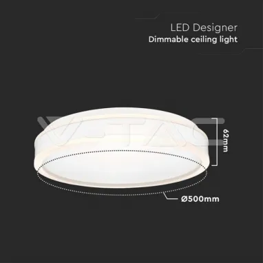 LED plafonjera okrugla dimabilna bela V-TAC