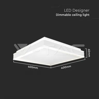 LED plafonjera četvrtasta bela V-TAC
