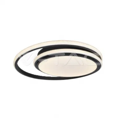 LED plafonska svetiljka 38W crna okrugla V-TAC