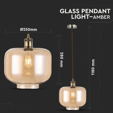 Visilica amber staklo R250 upredeni kabal V-TAC