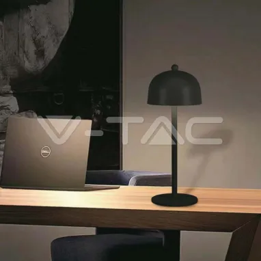 LED stona punjiva lampa 3-u-1 crna V-TAC