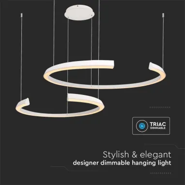 LED dimabilni luster 48W beli V-TAC