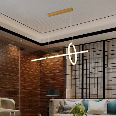 LED dekorativni luster 16W zlatni V-TAC