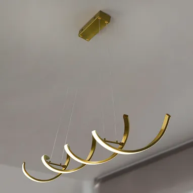 LED dimabilni luster Dido 33W zlatni SCHULLER