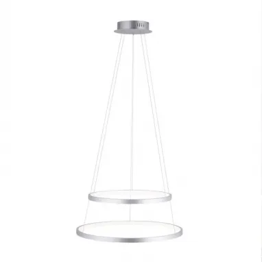 LED visilica sa dva prstena siva JUST LIGHT