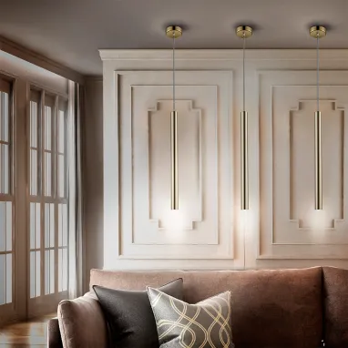 LED visilica Varas zlatna 1x5W SCHULLER