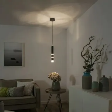 LED visilica Pure Vega crna PAUL NEUHAUS