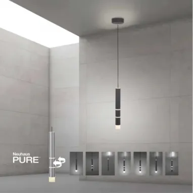 LED visilica Pure Vega crna PAUL NEUHAUS