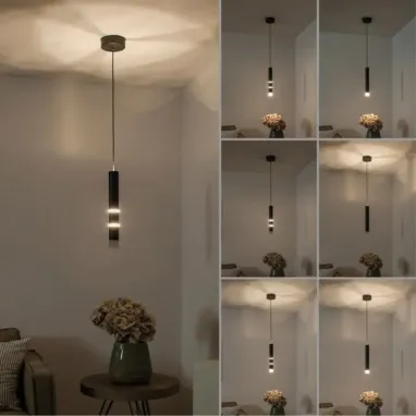 LED visilica Pure Vega crna PAUL NEUHAUS