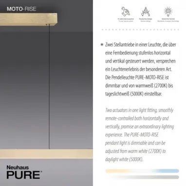 LED visilica Pure-moto-rise podesiva PAUL NEUHAUS