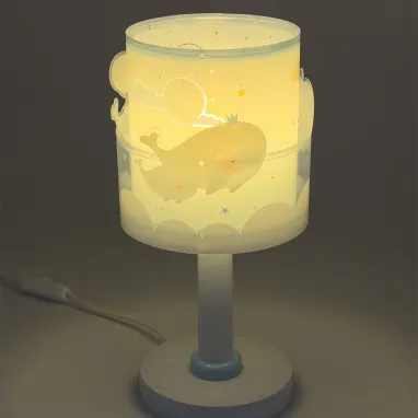 Dečija stona lampa Whale Dreams plava DALBER