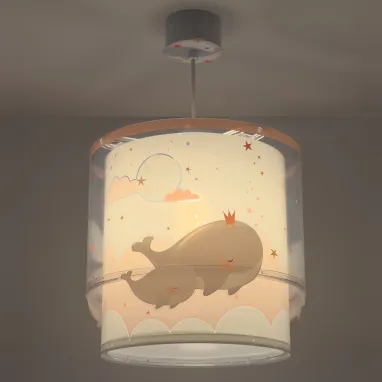 Dečiji luster Whale Dreams roze DALBER