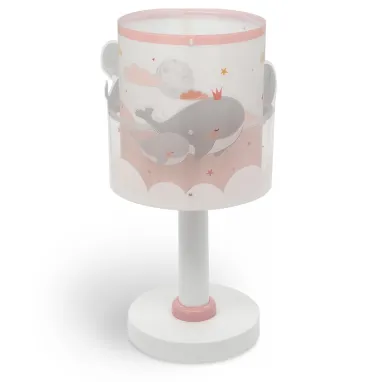 Dečija stona lampa Whale Dreams roze DALBER