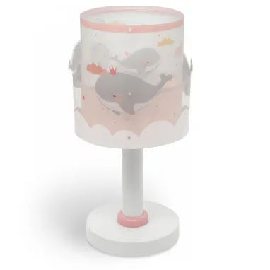 Dečija stona lampa Whale Dreams roze DALBER