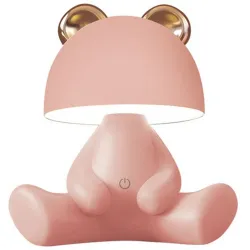 Stona dečija lampa roze Meda 3xAA ili 5VDC ZUMA LINE